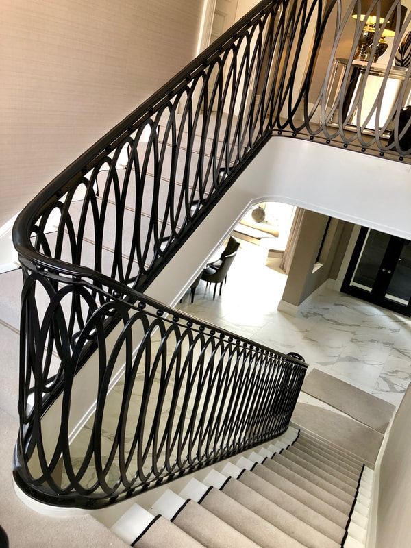 The Lindum Bespoke Metal Balustrade Staircase
